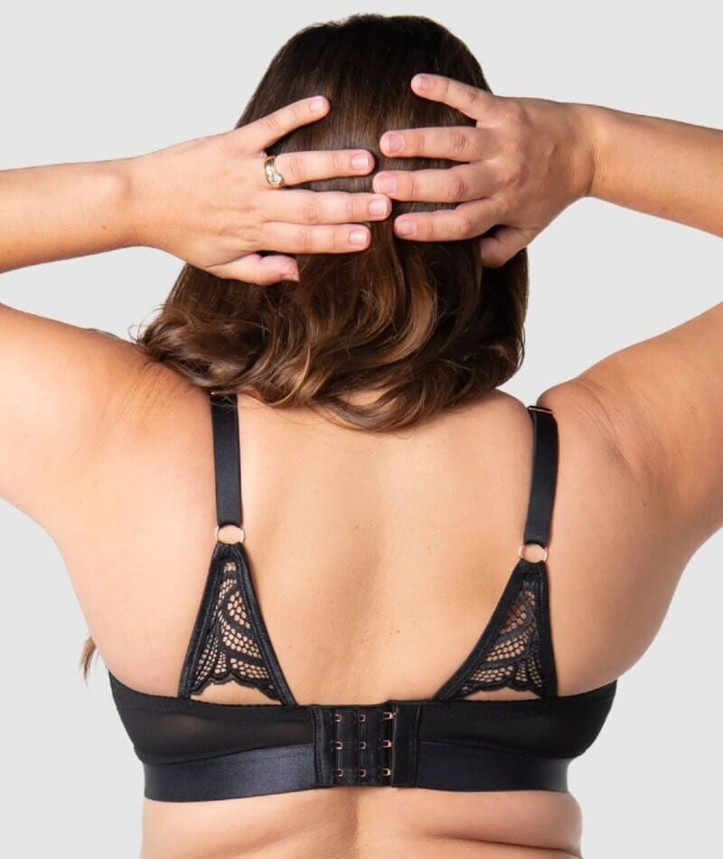 Hotmilk Warrior 2.0 Multifit Wire-Free Nursing Bra - Black Bras